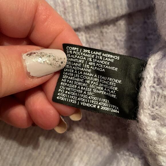 Club Monaco alpaca sweater powder blue medium - Picture 10 of 10